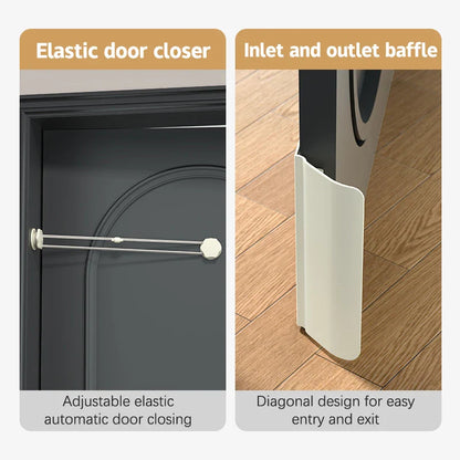 Automatic Lockable Pet Door Opener for Cats and Small Pets — No-Drill, Removable, Easy Installation