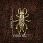 Brass Mantis Cricket Bee Dragonfly Insect Small Ornaments Tea Pet Tabletop Decorative Crafts Animal Ornaments Insect Ornaments