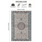 VIKAMA Classic Mosque Print Islamic Prayer Mat, Foldable Travel Muslim Rug, Washable Lightweight Janamaz for Eid Ramadan Gifts