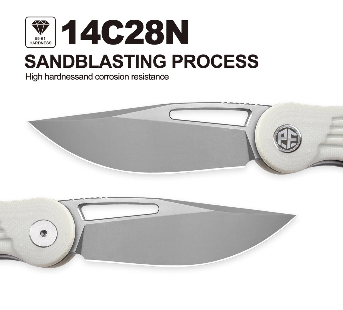 Petrified Fish PFE06 Nightingale Folding Knife, 14C28N Steel, G10 Handle