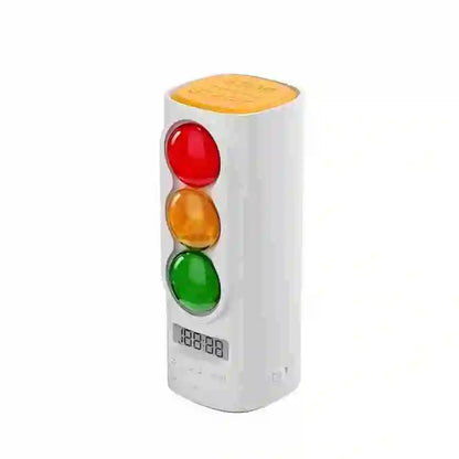 Traffic Light Visual Timer USB-C Rechargeable Digital Countdown with Audio & LCD Display for Kids Classroom Home Kitchen