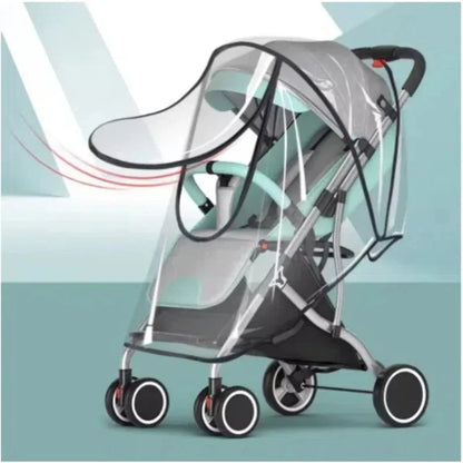 Universal Waterproof Rain Cover for Prams Transparent Dust Cover
