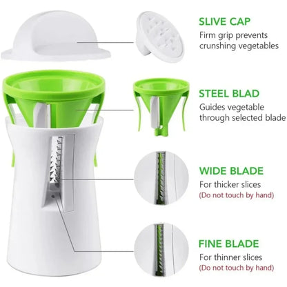 Heavy-Duty Spiralizer Vegetable Slicer – Zucchini Noodle & Veggie Pasta Maker