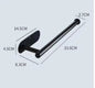 Self-Adhesive 304 Stainless Steel Towel Rack - Single Rod, 23cm / 37cm (9.1" / 14.6") Brushed Finish No-Drill Bathroom & Kitchen Towel Bar
