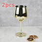 Stainless Steel Wine Glasses Unbreakable Metal Cocktail Glasses , 500 Ml, for Drinking Cocktails and Wine at Bar and Home