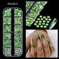 12 Grids Mixed Nail Rhinestones - SS6-SS30 Flat-Back Glass Gems for Nail Art