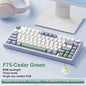 75% RGB Mechanical Gaming Keyboard — 78-Key Hot-Swappable Gasket Mount, 2.4G Wireless/Bluetooth/Wired, OEM Profile