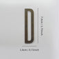 Bronze Self Adhesive House Number Metal English Alphabet Letters for Apartment Room Door Plate Table Mailbox Number Stickers 7cm