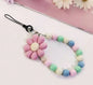 Colorful Macaron Bead Phone Lanyard Wrist Strap - Anti-Lost Short Handheld Mobile Chain for Women
