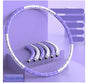 Weighted Detachable Hula Hoop for Women — 6-Section 90 cm (35.4 in) Fitness Hoop for Waist, Core & Home Workout