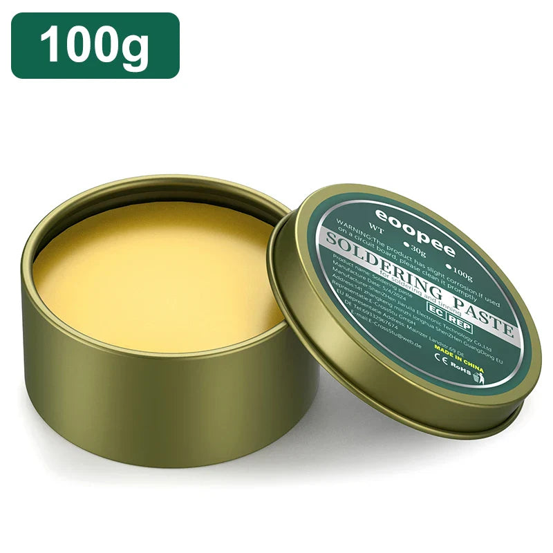 Lead-Free Rosin Solder Paste Flux 10g / 30g / 100g (0.35 / 1.06 / 3.53 oz) – PCB & Electronics Soldering Repair Paste