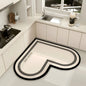 VIKAMA Fashion Simple Diatomite Home Decorative Carpet Kitchen Bathroom Entrance Entrance Washable Dirty Resistant Carpet