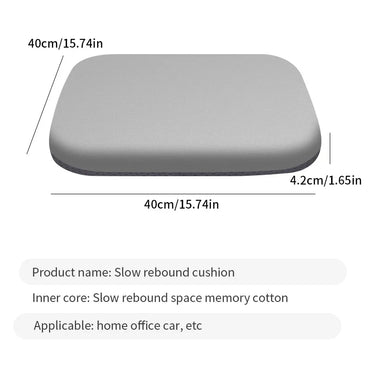 Ergonomic Memory Foam Seat Cushion for Office & Student Use - Hemorrhoid Relief and Lumbar Support