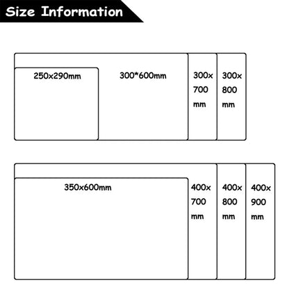 Anime Gaming Desk Mat, Multiple Sizes and Thicknesses