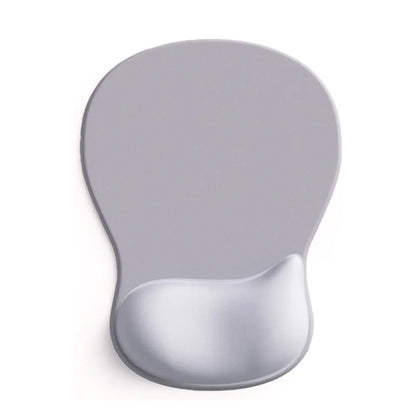 Ergonomic Gel Wrist Mouse Pad — Pain Relief, Smooth Fabric Surface & Non-Slip PU Base