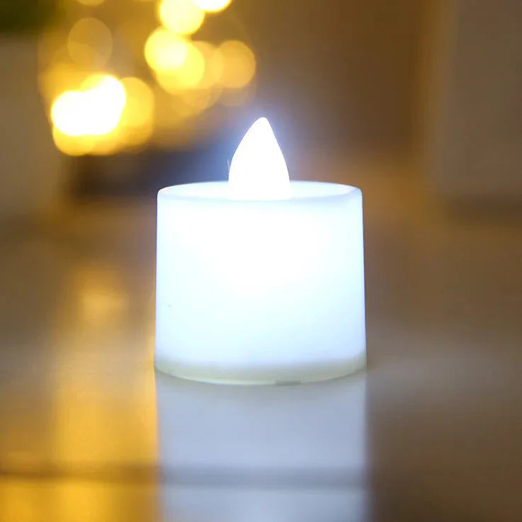 LED Candle Battery Powered Flameless Tea Candle Fake Candle Lamp Wedding Birthday Party Home Decoration Lamp Candlestick Candles
