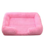 Square Plush Dog Bed with Memory Foam – Thickened Winter Pet Sofa Bed with Removable Cover (S/M/L/XL)