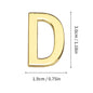 1Pcs Metal Self Adhesive House Number English Alphabet Letters for Apartment Room Door Plate Table Mailbox Number Stickers 3*2cm