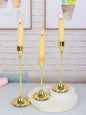 3-Piece European Style Metal Candle Holders Set for Wedding Table, Home & Christmas