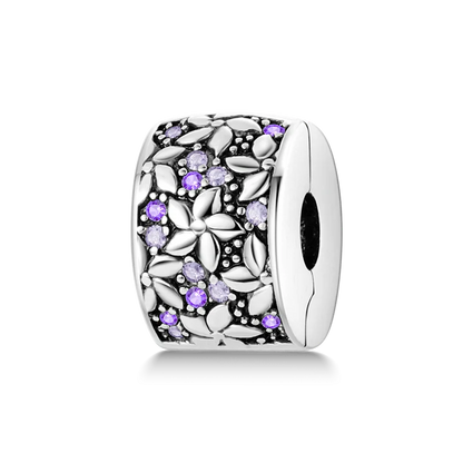 Charms Bead 925 Sterling Silver Pink Butterfly Luminous Firefly Dangle