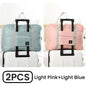 2-Pack Foldable Travel Duffel Bag Lightweight Carry-On Weekender & Gym Tote for Women and Men