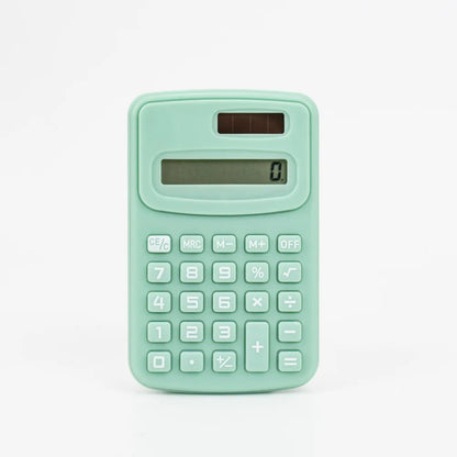 Mini Solid Color Pocket Calculator — Portable 4.0 x 2.5 in (100 x 63 mm) for Office, School & Teaching
