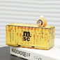 Mini Iron Storage Box Miniature Storage Iron Box Creative Decoration Collect Small Item Desktop Mini Container Model Xmas Gifts