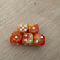 5pcs/set Two Colors Dice Puzzle Board Game Accessory  6 Sided Point Dice Funny Game 16mm