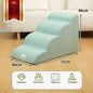 2/3-Step Pet Stairs Ramp for Dogs and Cats – Memory Foam with Removable Washable PU Cover, Sofa Trainer Stairs