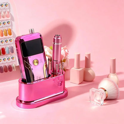 Grinding machine drill bit holder, 8-hole nail drill bit holder, nail holder, and storage box (excluding nails and drill bits)