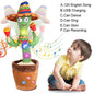 Talking Cactus Baby Toy Dancing Cactus Repeats What You say for Kids with English Songs Dancing Toy for Gift Toddle Girls Boys