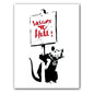 Girl and Red Balloon Banksy Art Nordic Characters Canvas Painting  Mural  Poster Living Room Bedroom Bar Home Decoration