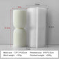 Striped Cylinder Silicone Candle Mold for DIY Pillar, Soy Wax, Plaster & Resin Crafts