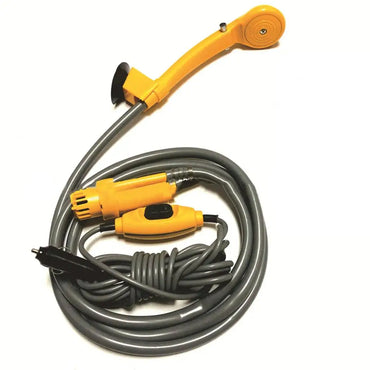 Portable Camping Shower Pump 12V-24V DC Brushless Motor Adjustable Flow 0–8 L/min Outdoor Shower Kit