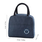 Insulated Bento Lunch Bag with Aluminum Foil Lining - Thermal Meal Bag for Students & Office