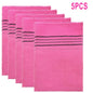 5-Pack Exfoliating Bath Washcloths — Soft Polyester-Cotton Body Scrub Cloths for Shower & Spa