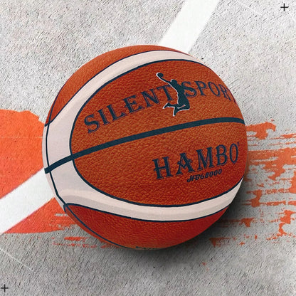 Silent Indoor Basketball with Fabric Cover — Sizes 5/6/7 Training Ball