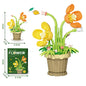 Creative Building Block Bouquet, Eternal Flower Plant Potted Gift, Rose Sunflower Potted Plant, Assembled Building Block Toy