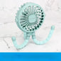 USB Rechargeable Folding Handheld Fan - Portable Silent Mini Fan for Stroller, Desk & Neck