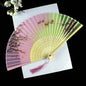 Hand Fan Foldable Silk Fan Noodles Bamboo Fan Bones Halloween Cosplay Prop Christmas Wedding Decoration Party Gifts Art Crafts