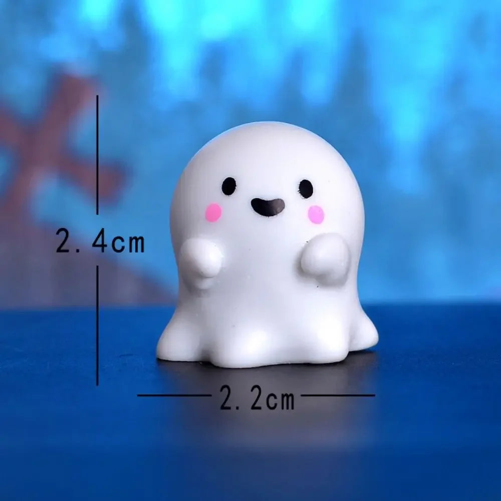 Halloween Resin Miniature Figurines - Pumpkin & Ghost Styles