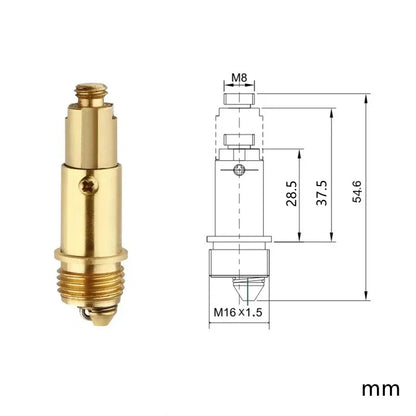 Brass Click-Clack Pop-Up Sink Plug Spring Bounce Valve Basin Drain Stopper