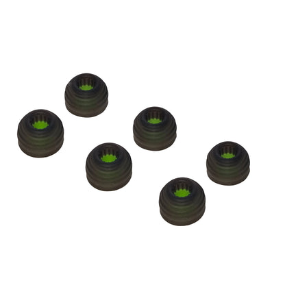 Sonic Silicone Earbud Tips - Corrugated Medical-Grade Ear Tips 3-Pair (S/M/L)