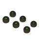 Sonic Silicone Earbud Tips - Corrugated Medical-Grade Ear Tips 3-Pair (S/M/L)