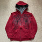 Women’s Y2K Fleece Zip-Up Hoodie – Streetwear Hip Hop Punk Style Loose Sweatshirt for All Seasons