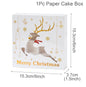 Christmas Cookie Box Candy Packaging Box Merry Christmas Decoration For Home 2025 Navidad Noel Xmas Tree Ornament Decor New Year