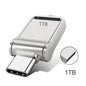 USB 3.2 Type-C Dual-Use Flash Drive Metal OTG USB-C/USB-A Thumb Drive 128GB–2TB High-Speed