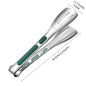 Non-Slip Stainless Steel Serving Tongs — 3 Lengths (6.9/9.3/11.2 in | 17.5/23.5/28.5 cm) for BBQ, Salad, Bread & Buffet