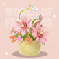 DIY Potted Plant Building Blocks Set - Rose Sunflower Succulents Bonsai Tree Romantic Garden Kids Model Bricks Toy Kit