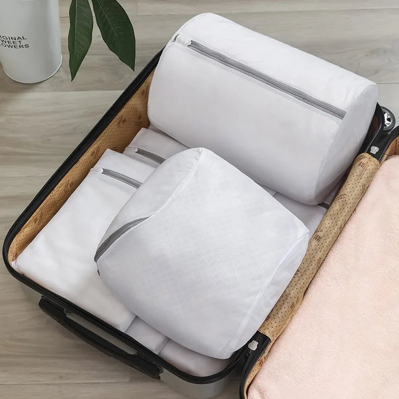 Mesh Shoe Laundry Bag with Zipper – Durable Wash Bag for Sneakers, Running Shoes, Socks & Bras
